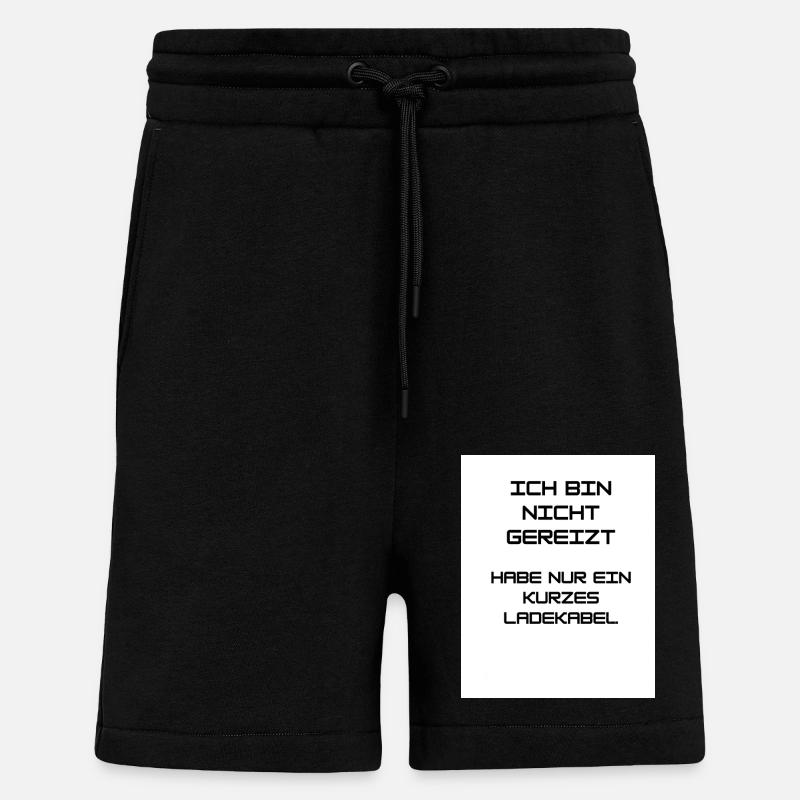 ICH BIN NICHT GEREIZT - Shorts - made by SPREAD - SOLID BLACK