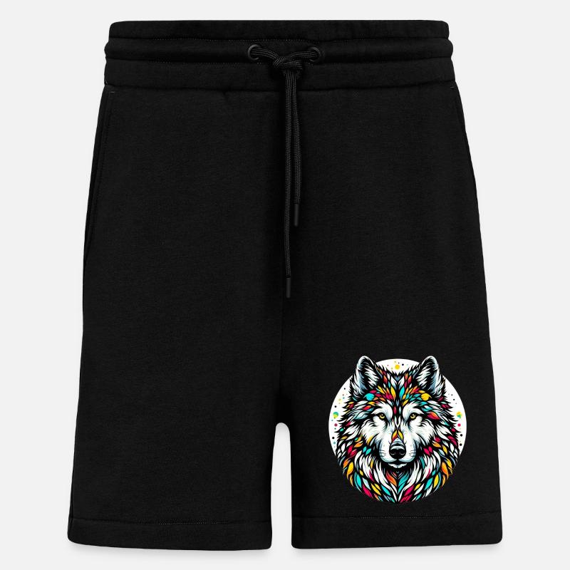 Loup - Short bio décontracté fabriqué en UE - SOLID BLACK