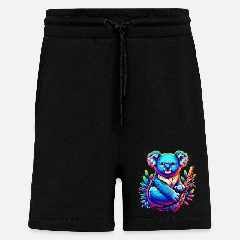 Koala - Short bio décontracté fabriqué en UE - SOLID BLACK
