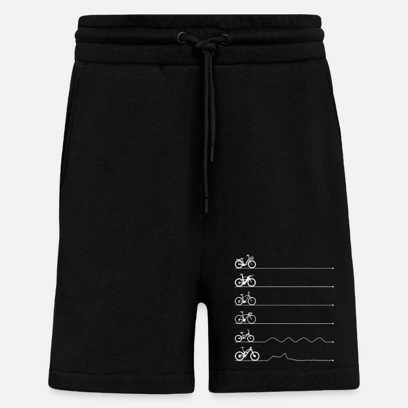 Fahrrad Horizon Linie - Shorts - made by SPREAD - SOLID BLACK