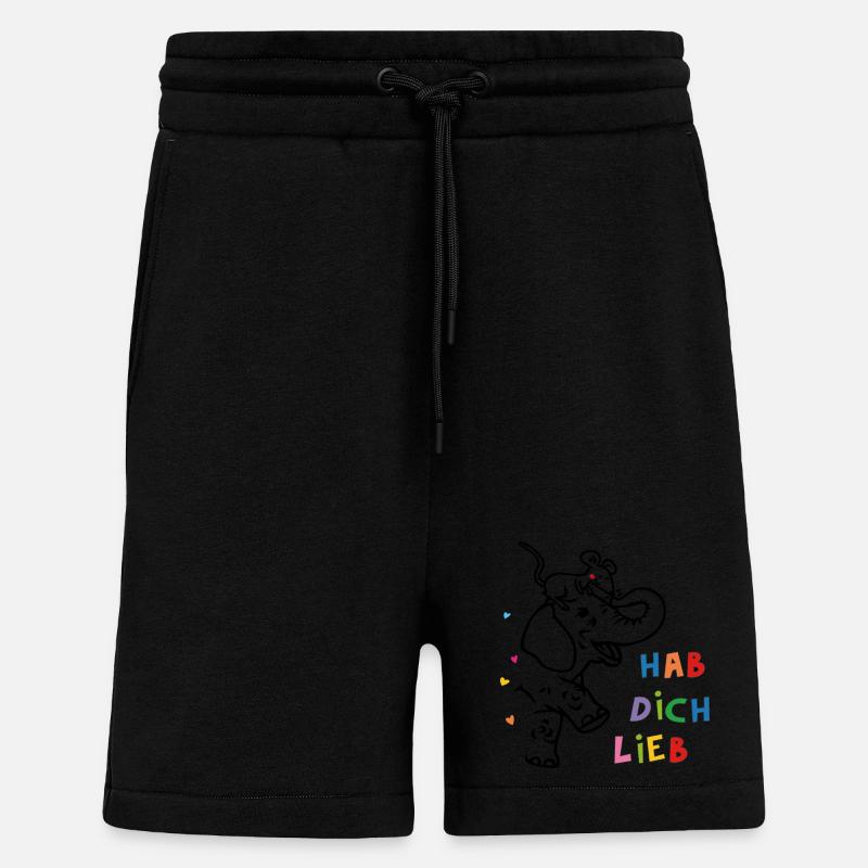 Elefant und Maus - Shorts - made by SPREAD - SOLID BLACK