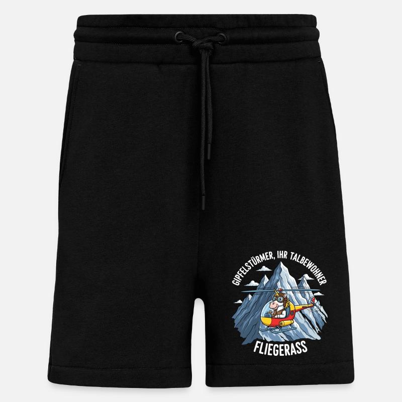 Einhorn-Pilot - Shorts - made by SPREAD - SOLID BLACK