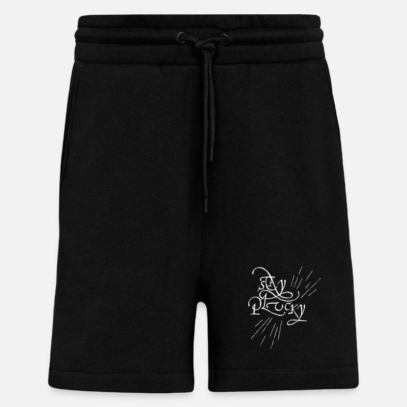 Restez courageux - Short bio décontracté fabriqué en UE - SOLID BLACK