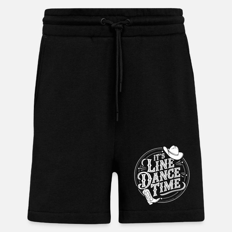 Lone Dance Time Cowboy - Shorts - made by SPREAD - SOLID BLACK