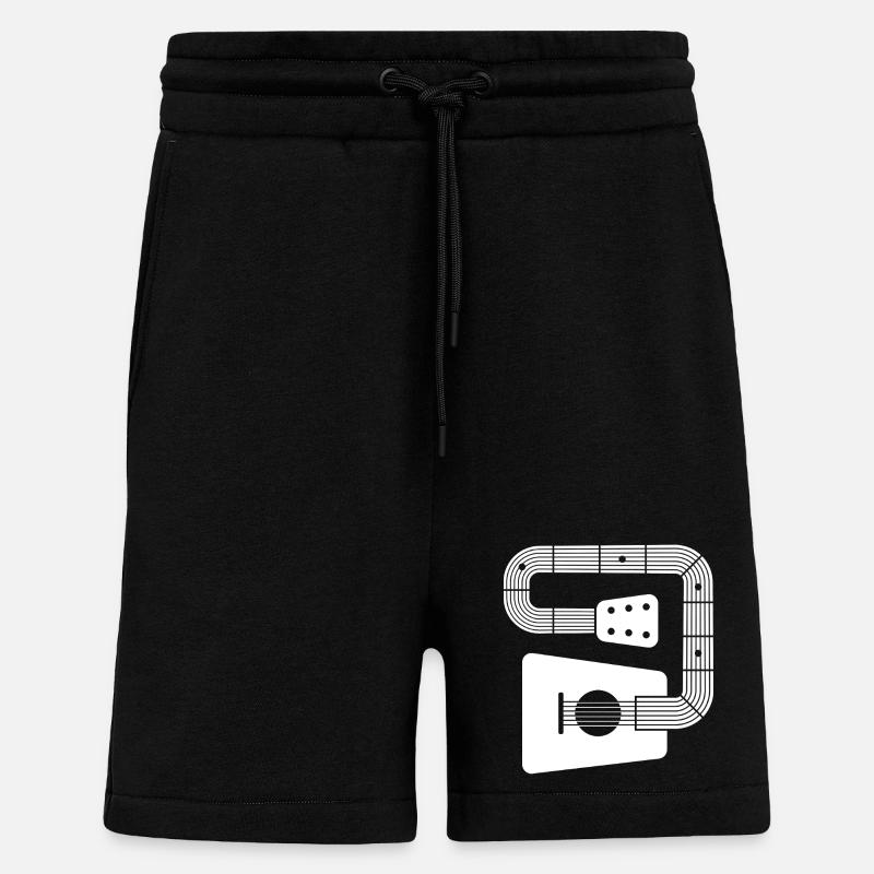 abstrakte Gitarre - Shorts - made by SPREAD - SOLID BLACK