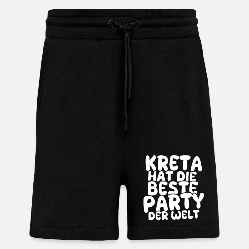 Feiern Kreta - Shorts - made by SPREAD - SOLID BLACK