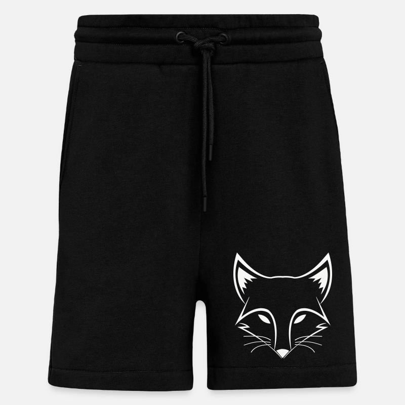 Fuchs Line Head - Shorts - made by SPREAD - SOLID BLACK