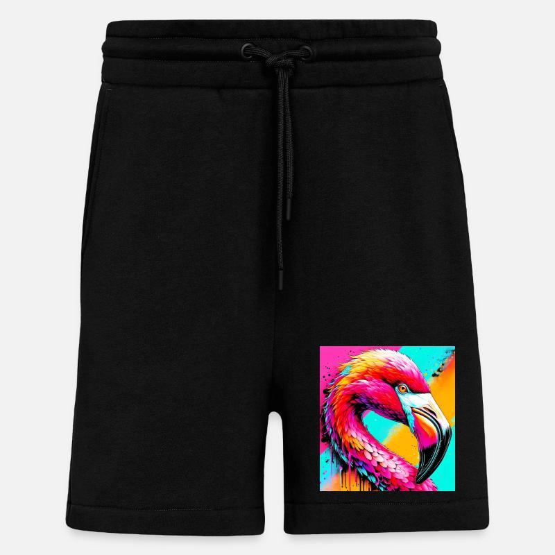 Flamingo - Shorts - made by SPREAD - SOLID BLACK