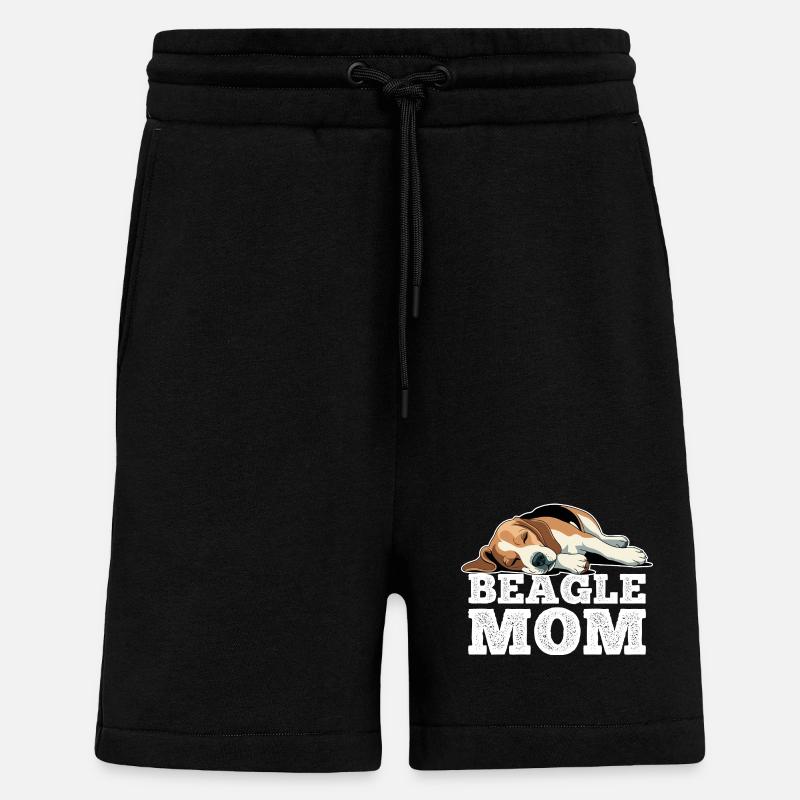 Beagle Mom - Shorts - made by SPREAD - SOLID BLACK
