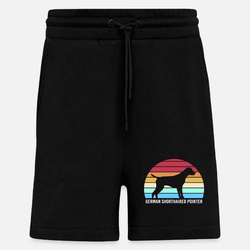 Deutsch Kurzhaar Hund German Pointer - Shorts - made by SPREAD - SOLID BLACK