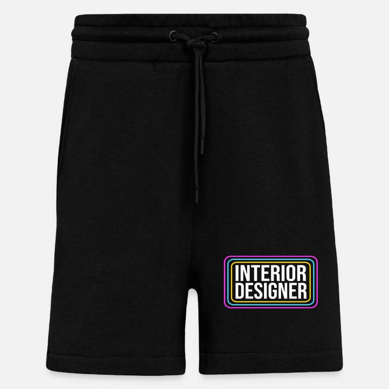 Architecte d’intérieur Architecture Architecte - Short bio décontracté fabriqué en UE - SOLID BLACK