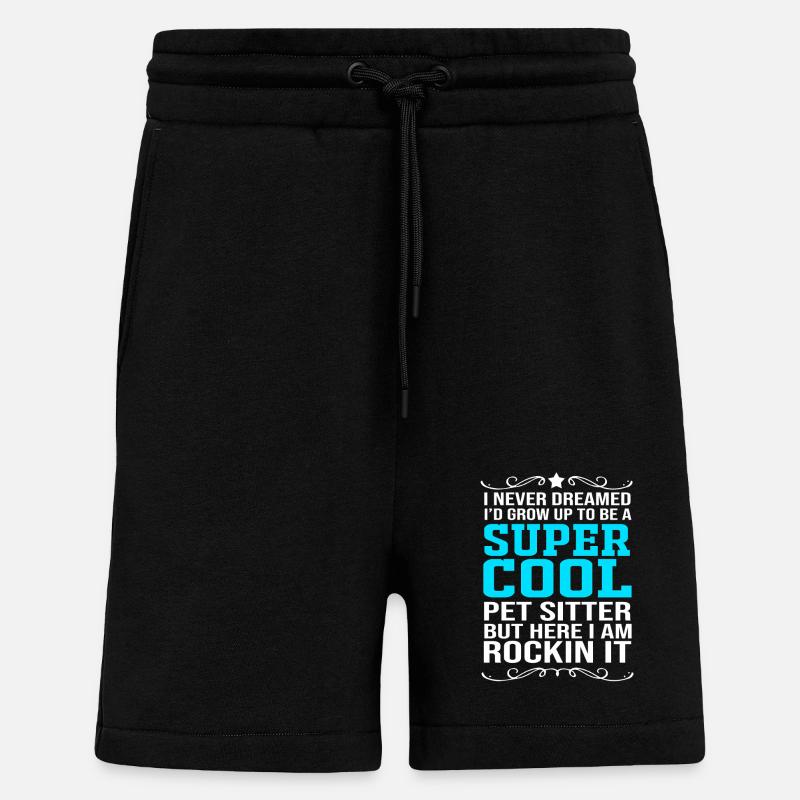 Pet Sitter Pets Babysitter - Shorts - made by SPREAD - SOLID BLACK
