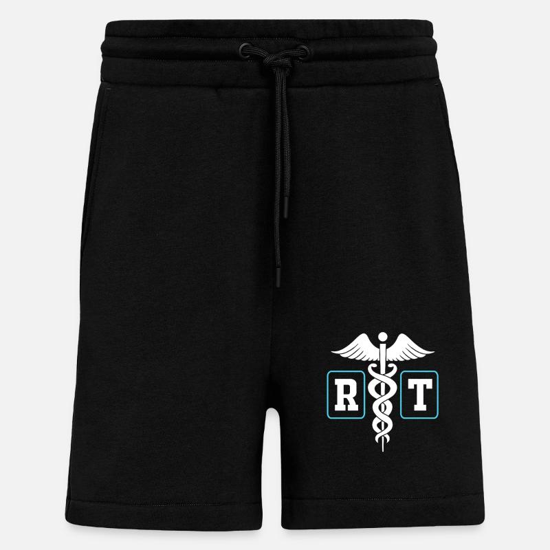 respirer de l’oxygène - Short bio décontracté fabriqué en UE - SOLID BLACK