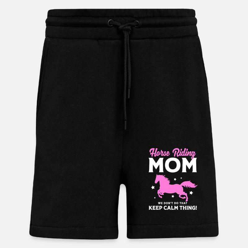 Pferderennen Mama Mutter - Shorts - made by SPREAD - SOLID BLACK