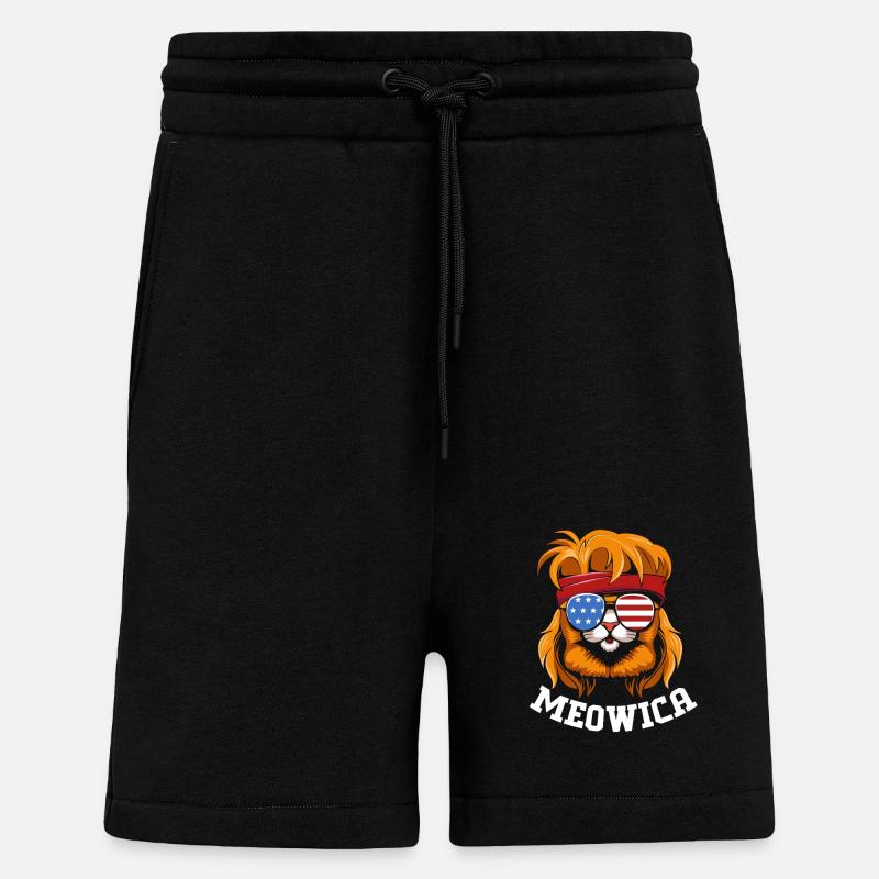 coupe de cheveux mulet - Short bio décontracté fabriqué en UE - SOLID BLACK