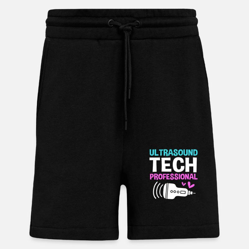 Ultraschalltechniker Ultraschall Techniker - Shorts - made by SPREAD - SOLID BLACK