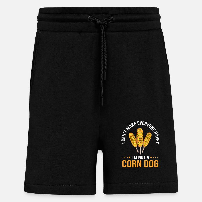 Corn dog - Shorts - made by SPREAD - SOLID BLACK