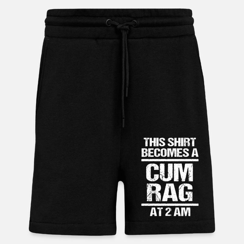 Blagues perverses - Short bio décontracté fabriqué en UE - SOLID BLACK