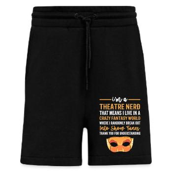Théâtre - Short bio décontracté fabriqué en UE - SOLID BLACK - Devant