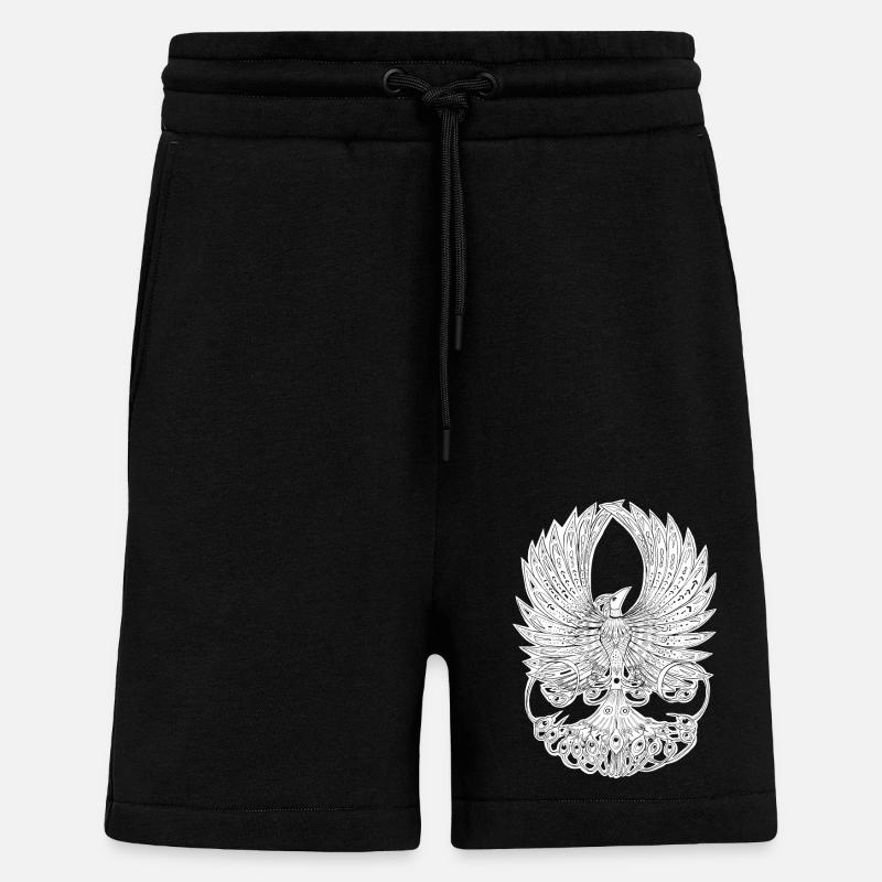 Phoenix Graphique - Short bio décontracté fabriqué en UE - SOLID BLACK
