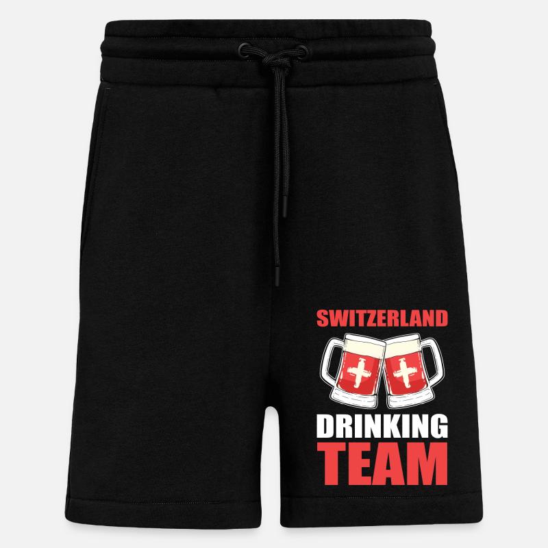 Schweiz Schweizer Schweizerdeutsch - Shorts - made by SPREAD - SOLID BLACK