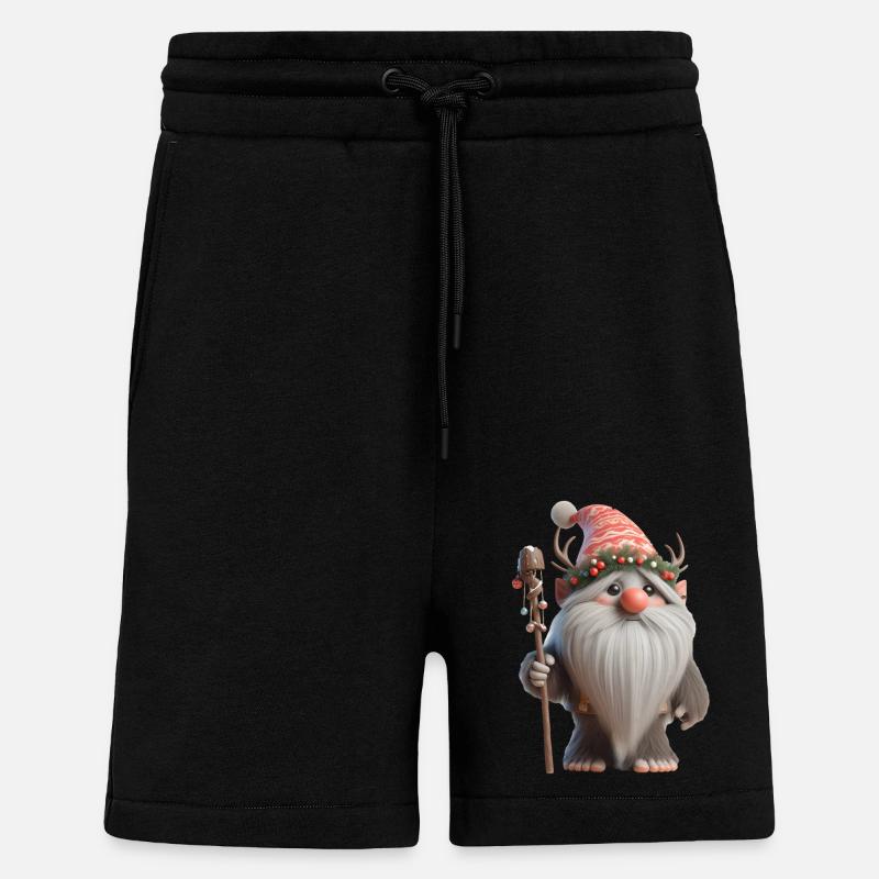 Troll de Noël 2 - Short bio décontracté fabriqué en UE - SOLID BLACK