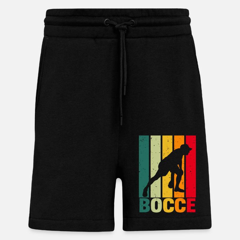 Bocce Ball Bocce Player - Shorts - made by SPREAD - SOLID BLACK