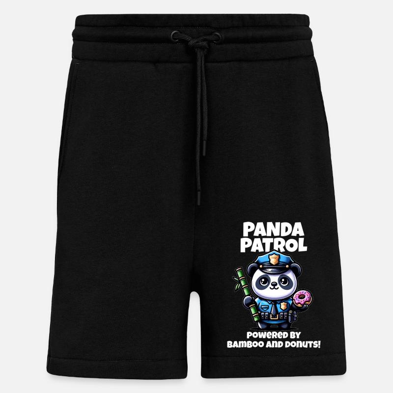 Polizei Panda - Shorts - made by SPREAD - SOLID BLACK