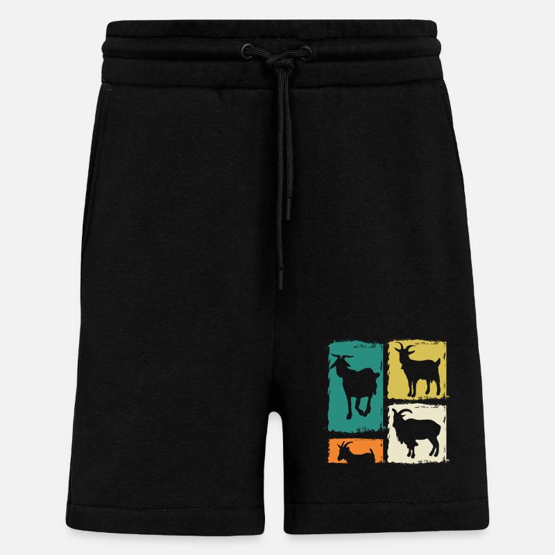 Ziegen - Shorts - made by SPREAD - SOLID BLACK