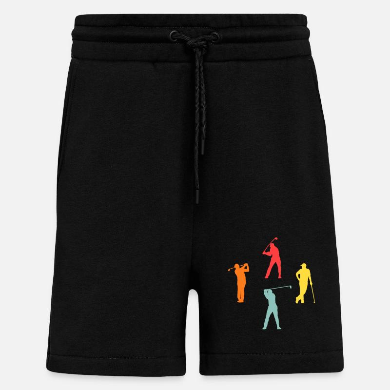 Golfer Evolution Golf - Shorts - made by SPREAD - SOLID BLACK