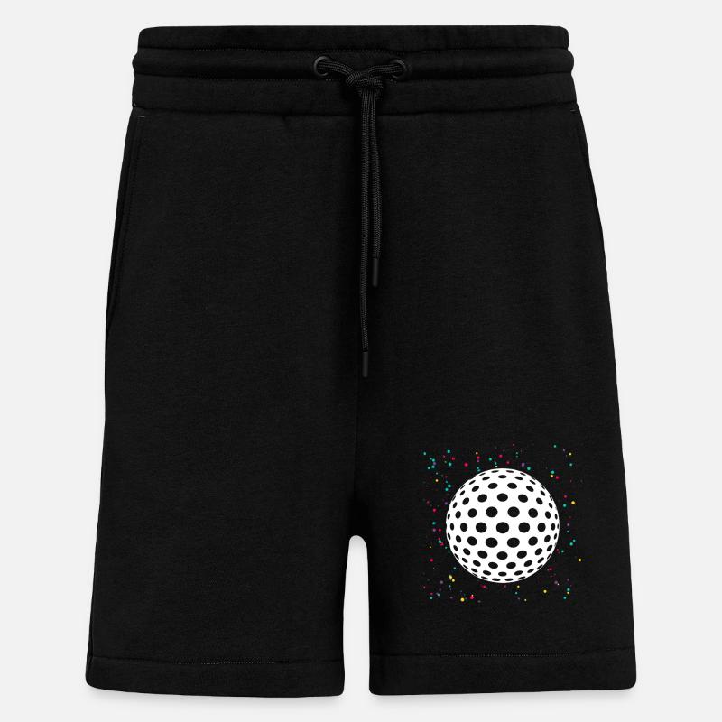 Golf des golfeurs - Short bio décontracté fabriqué en UE - SOLID BLACK