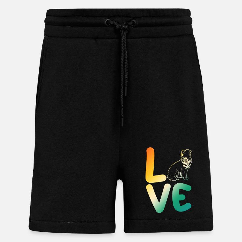 Border Collie - Shorts - made by SPREAD - SOLID BLACK