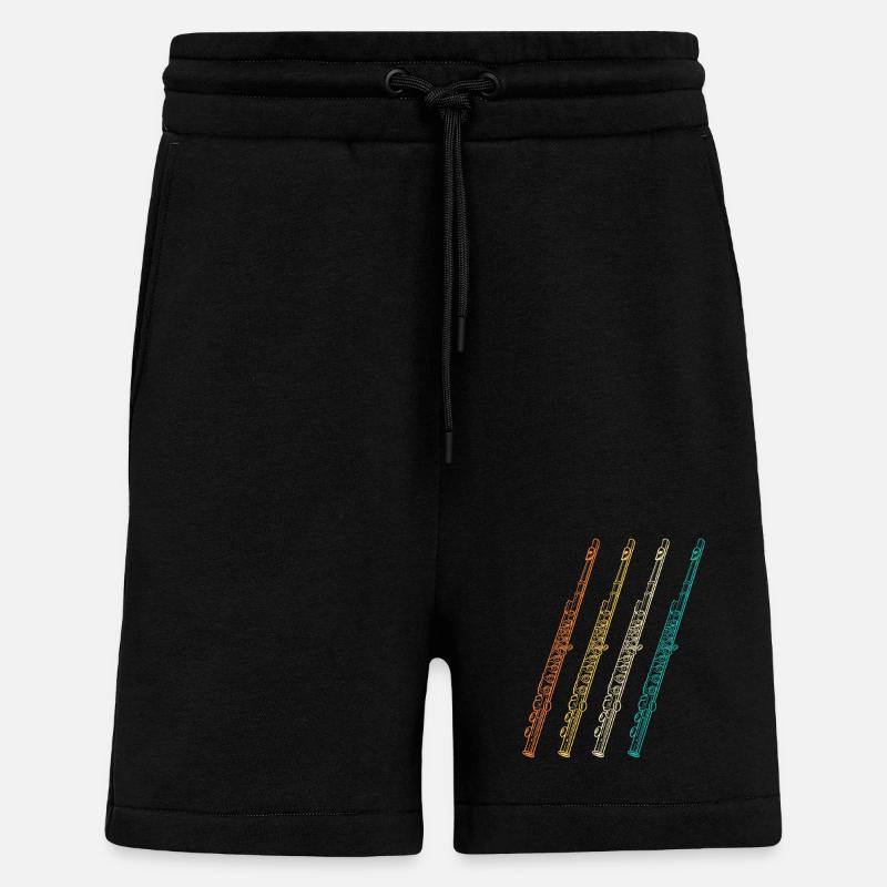 Flötist Evolution Querflöte - Shorts - made by SPREAD - SOLID BLACK