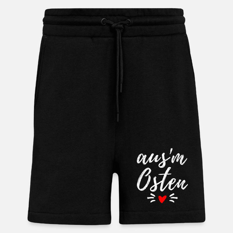 Osten - Ossi - Ost Deutschland - Mauerfall - Shorts - made by SPREAD - SOLID BLACK