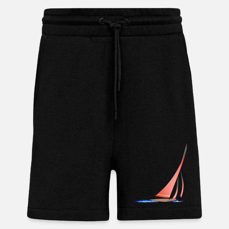 Segelboot Geschwindigkeit - Shorts - made by SPREAD - SOLID BLACK