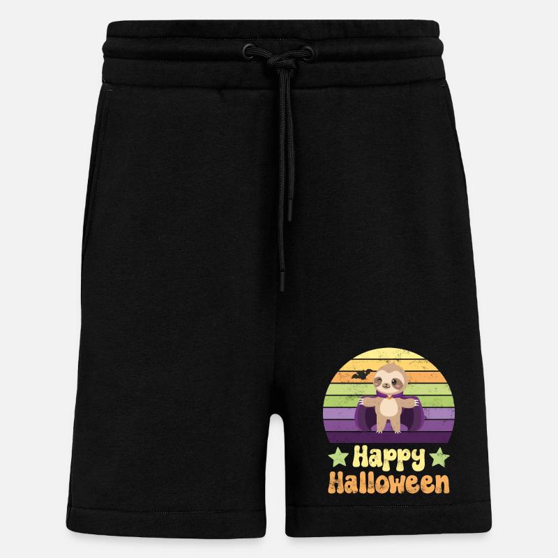 Halloween Vampir Dracula - Shorts - made by SPREAD - SOLID BLACK