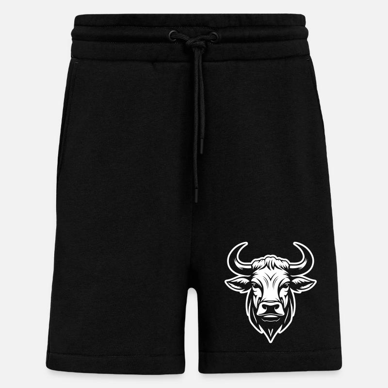 Bulle Kopf Taurus - Shorts - made by SPREAD - SOLID BLACK
