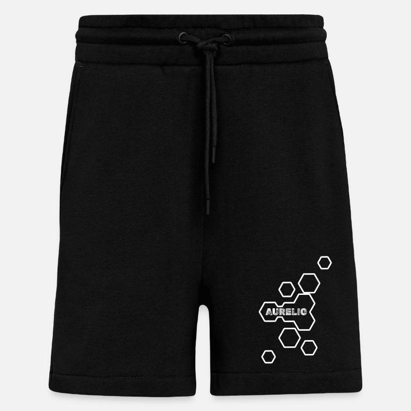Aurelio as a name - Shorts - made by SPREAD - SOLID BLACK