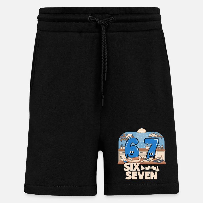 67 Memes Italian Funny Baking Gift - Shorts - made by SPREAD - SOLID BLACK