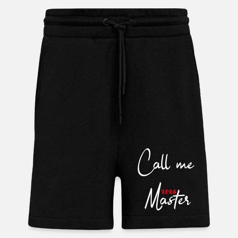 Diplôme de Master 2026 - Short bio décontracté fabriqué en UE - SOLID BLACK