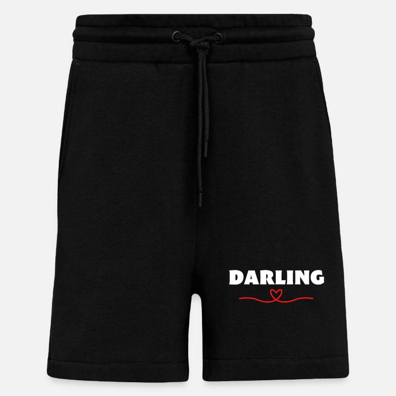 Darling Be Me Valentine - Short bio décontracté fabriqué en UE - SOLID BLACK