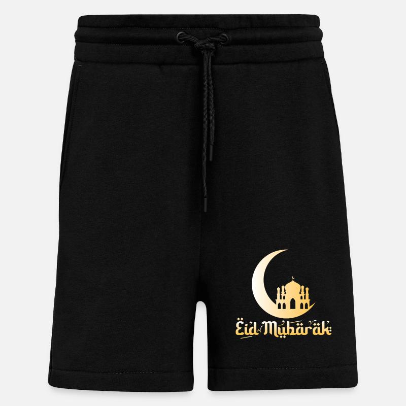 Eid Mubarak - Shorts - made by SPREAD - SOLID BLACK