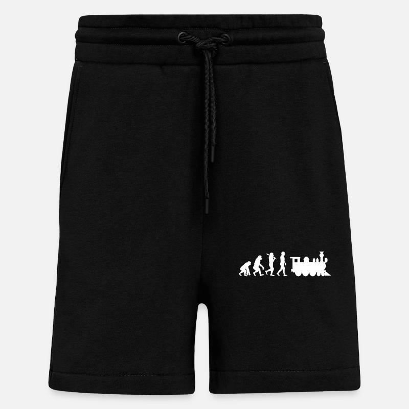 Evolution Railway Locomotive - Shorts - made by SPREAD - SOLID BLACK