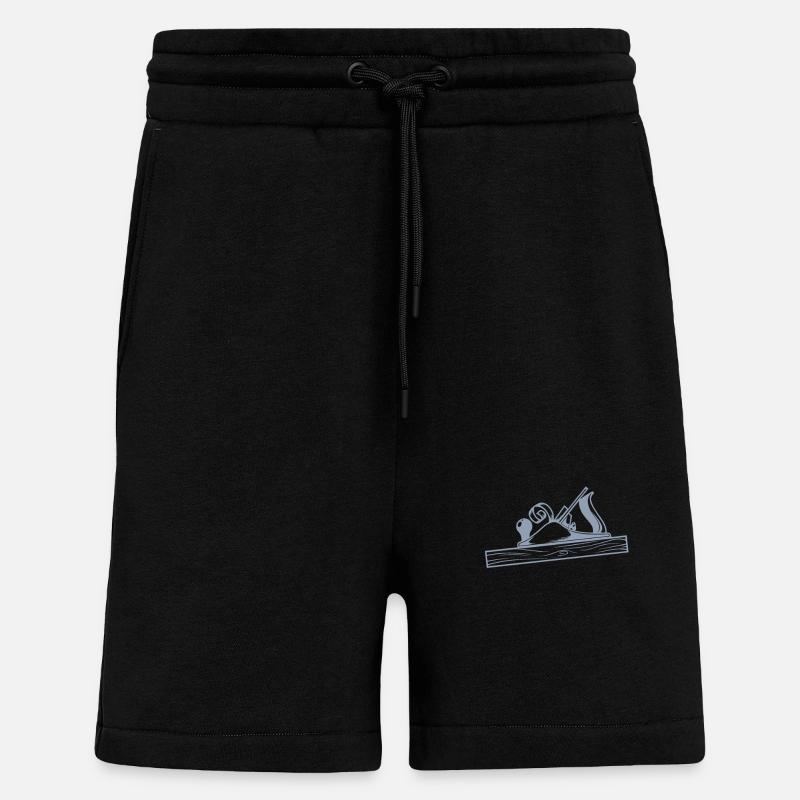 Conception de la raboteuse Schreiner - Short bio décontracté fabriqué en UE - SOLID BLACK
