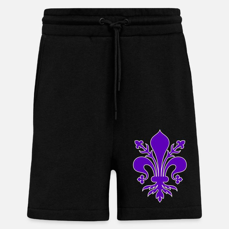 Lys violet Florence - Short bio décontracté fabriqué en UE - SOLID BLACK