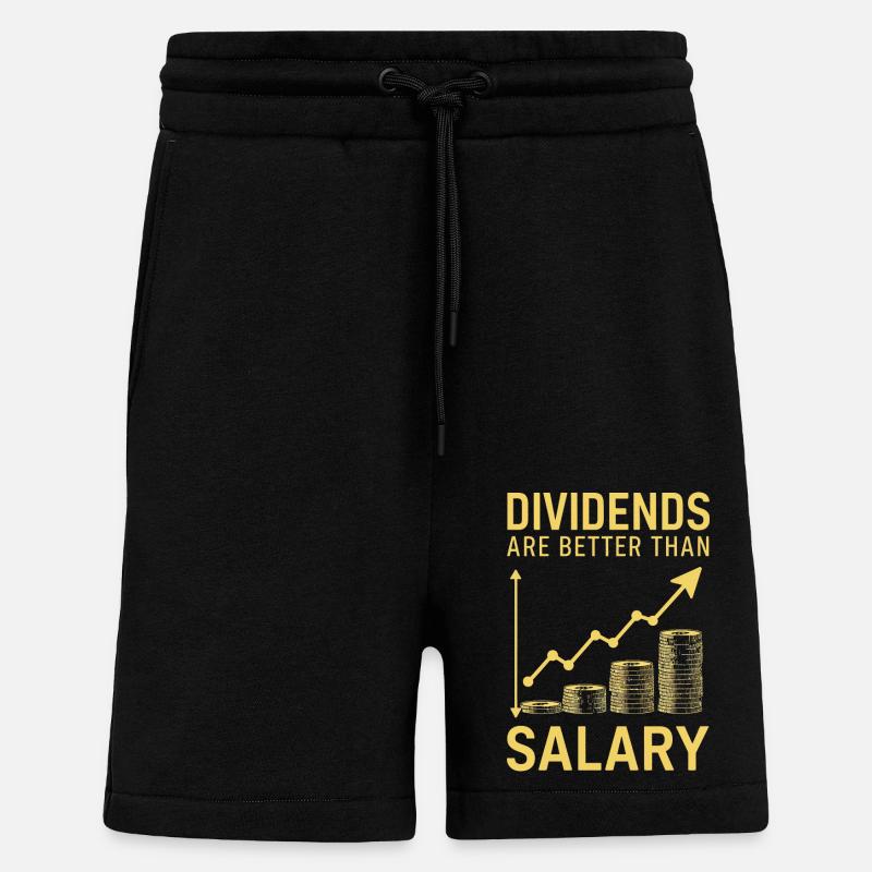 Dividenden statt Gehalt - Shorts - made by SPREAD - SOLID BLACK