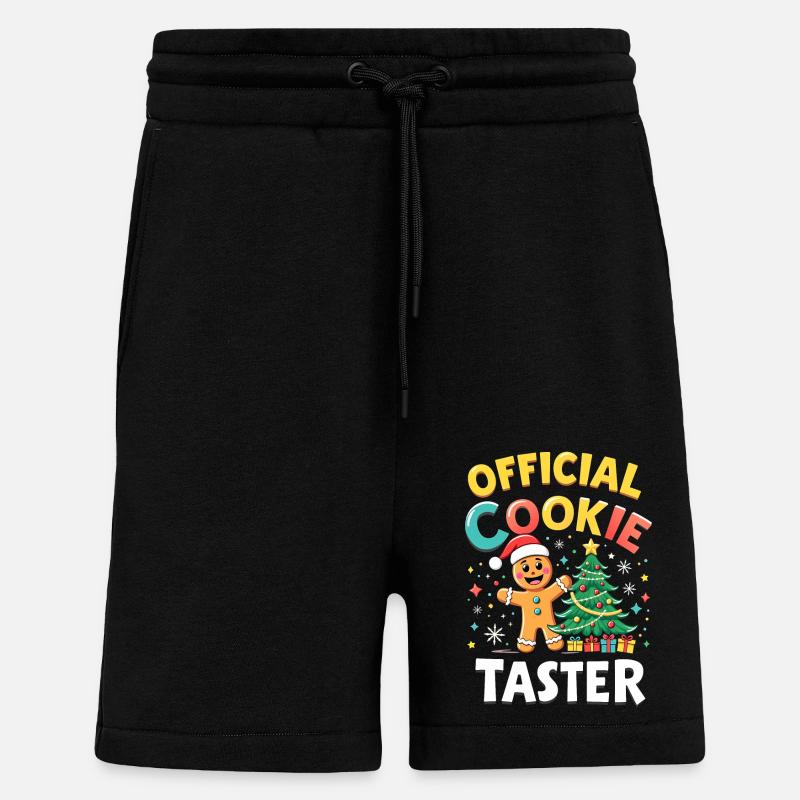Official Cookie Button - Shorts - made by SPREAD - SOLID BLACK