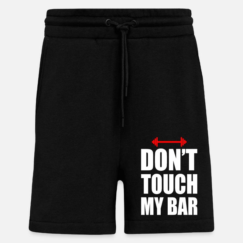 Don't touch my bar - Short bio décontracté fabriqué en UE - SOLID BLACK