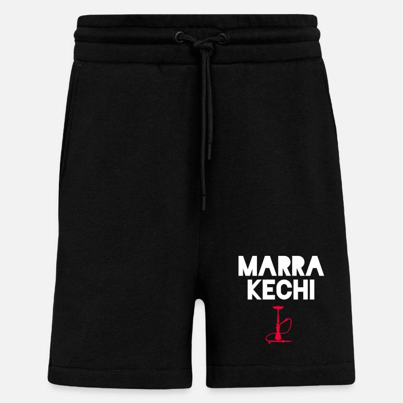 El Marrakechi Souvenir Marrakech - Short bio décontracté fabriqué en UE - SOLID BLACK