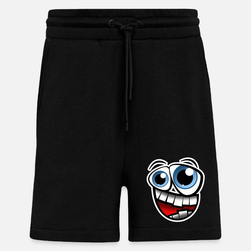 Gesicht Comic - Shorts - made by SPREAD - SOLID BLACK